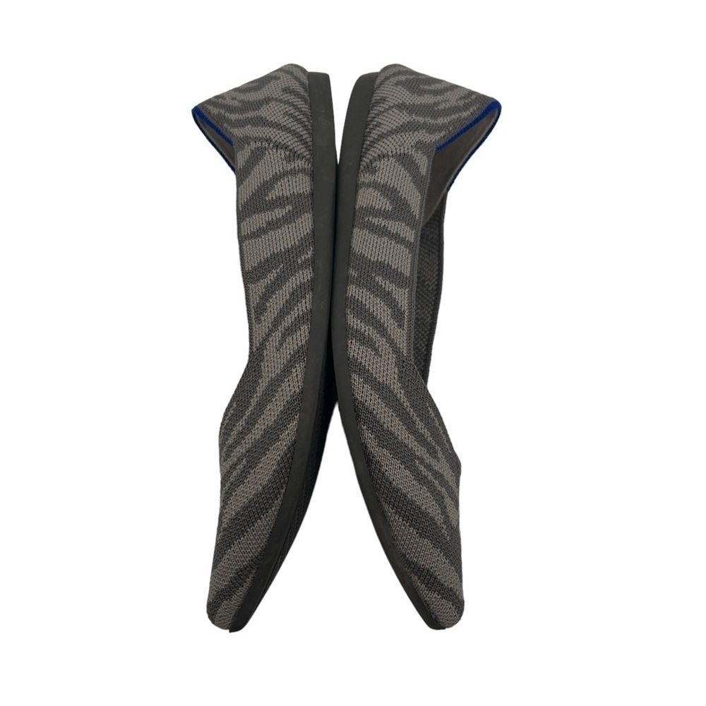 Rothy’s Gray On Gray The Point Zebra Striped Slip… - image 6